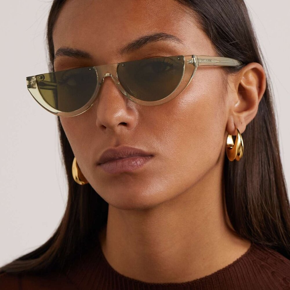 NEW SAINT LAURENT SL 563 003  WOMEN CLEAR GREEN SUNGLASSES SAINT LAURENT SL563